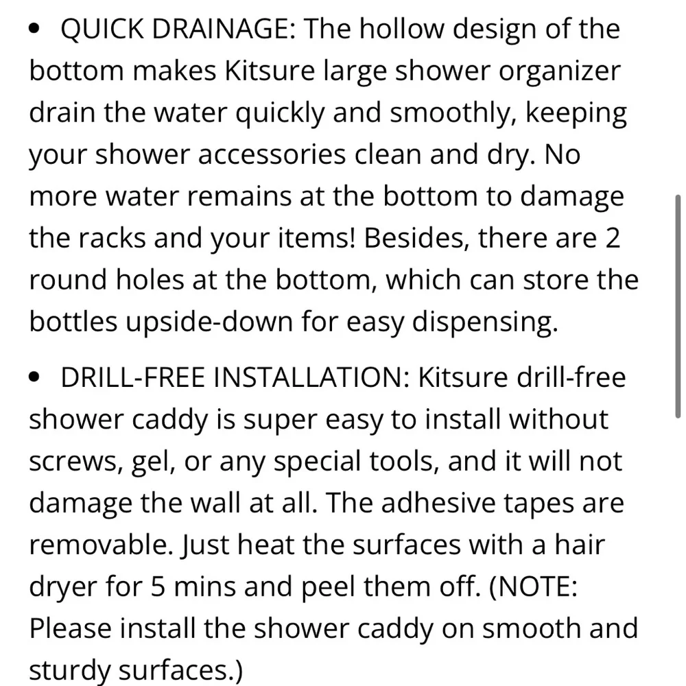 Modern White Shower Caddy
